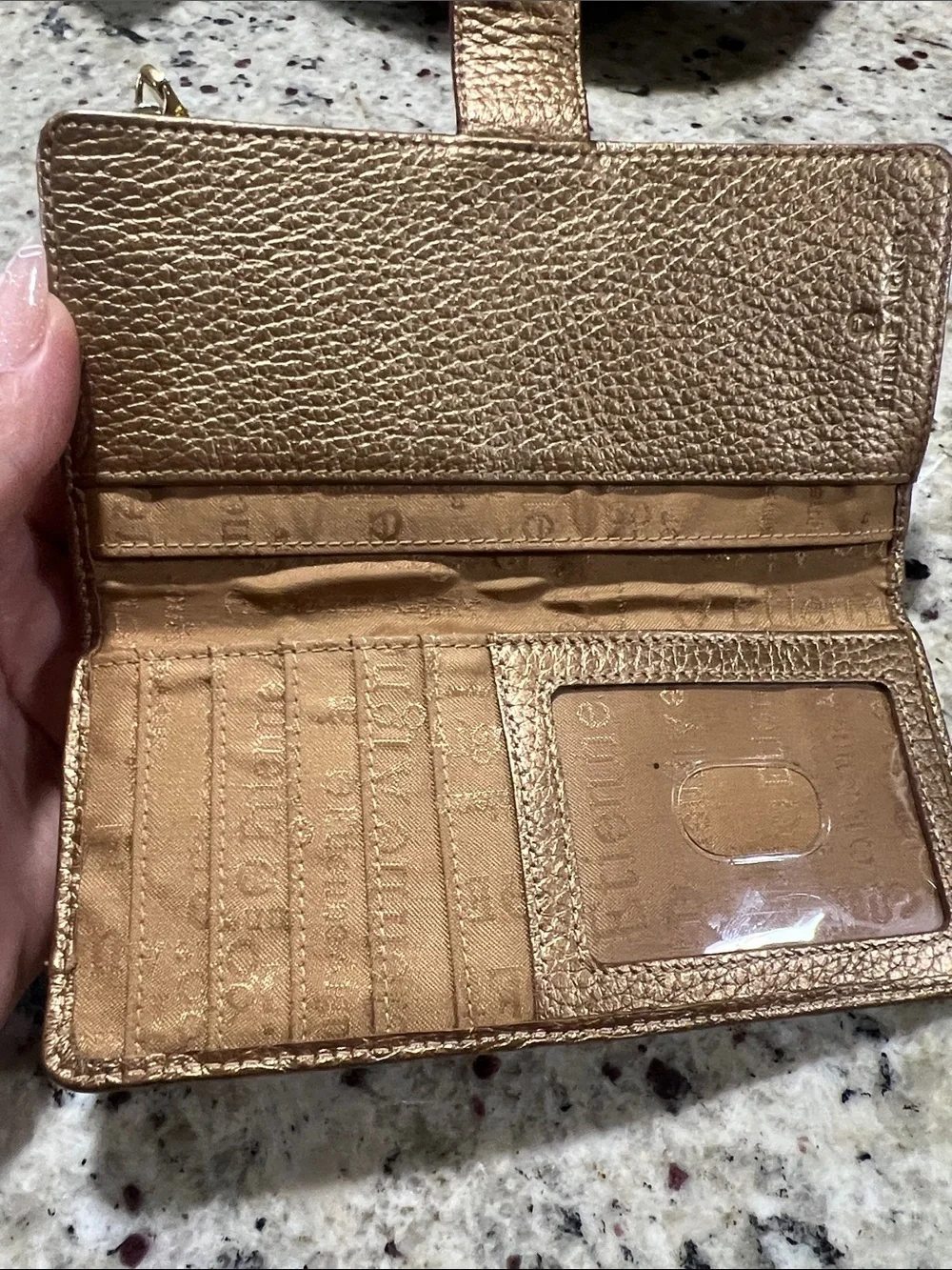 Etienne Aigner compact leather
